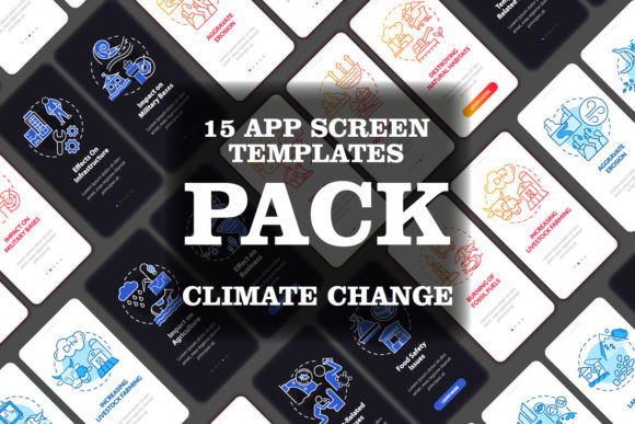 Exploring the Climate Change Mobile App Screen Set: A Comprehensive UI/UX Solution