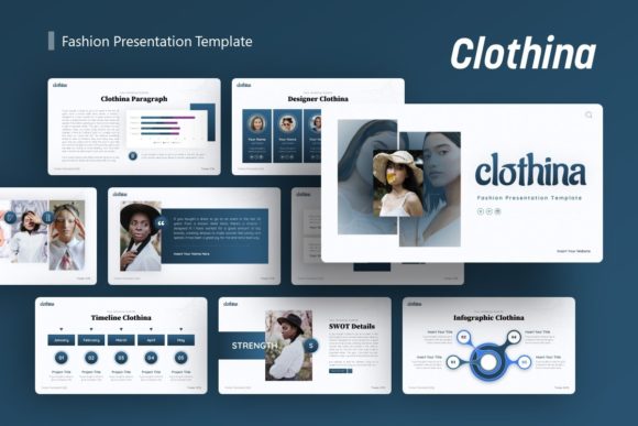 Fashion Presentation - Clothina: A Versatile Tool for Creative and Business Presentations