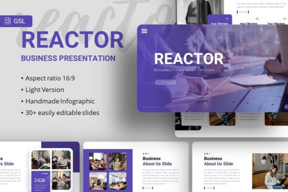 Google Slides - Reactor: A Versatile Tool for Creative and Business Presentations