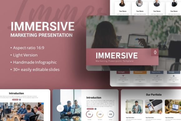Immersive Marketing Presentation Template