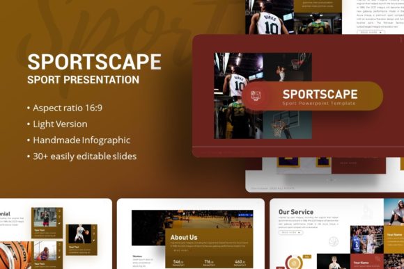 Introducing Sportscape: A Versatile and Engaging Sports Presentation Template
