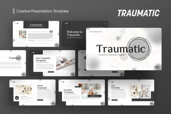 Unlocking the Potential of Wellness Presentation Template Traumatic